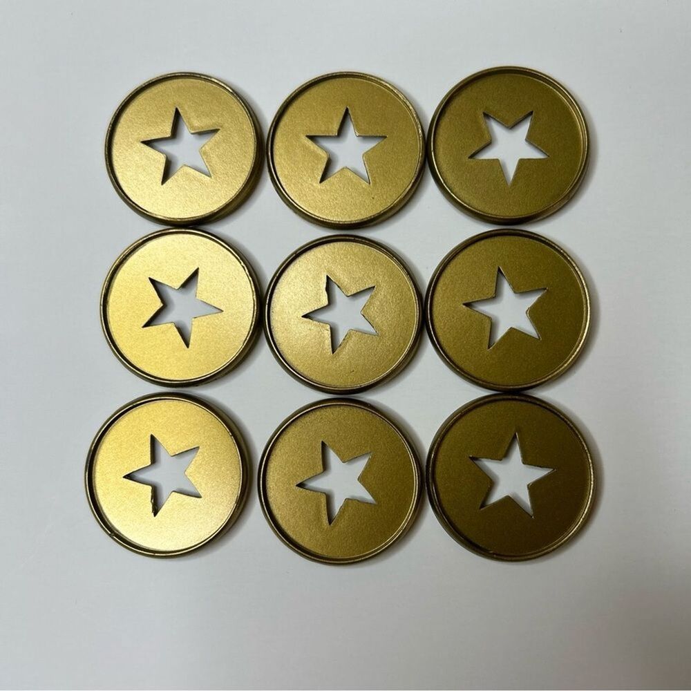 Planner Discs Brushed Gold color 9 count